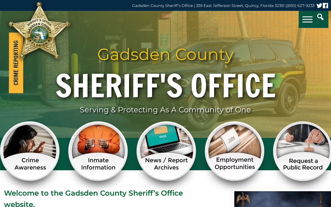 Gadsden County criminal records sheriff office