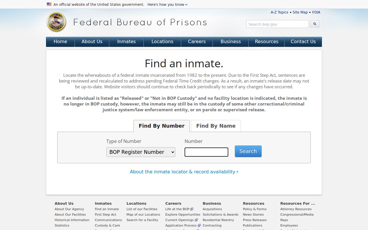 Gadsden County arrest records and federal inmate locator