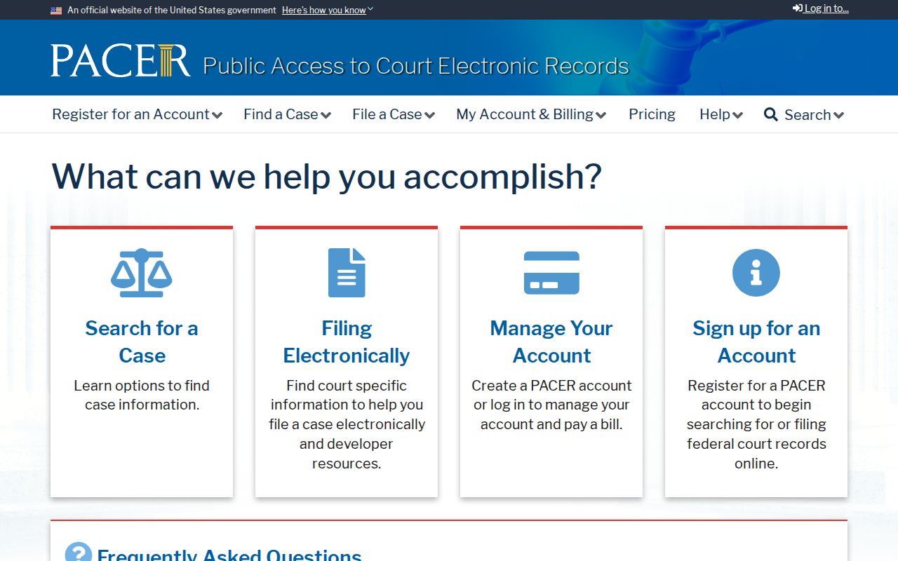 Gadsden County federal criminal court case search through PACER